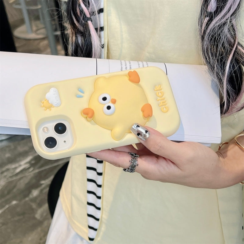 Yellow Press & Pop Chick iPhone Case