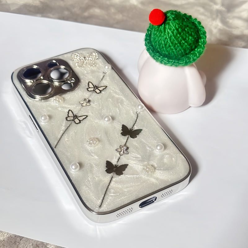 Butterfly Pearl Sparkling iPhone Case