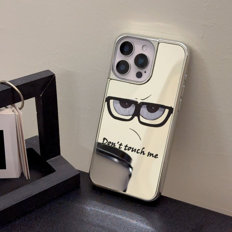 ‘Don't Touch Me’ Mirror iPhone Case