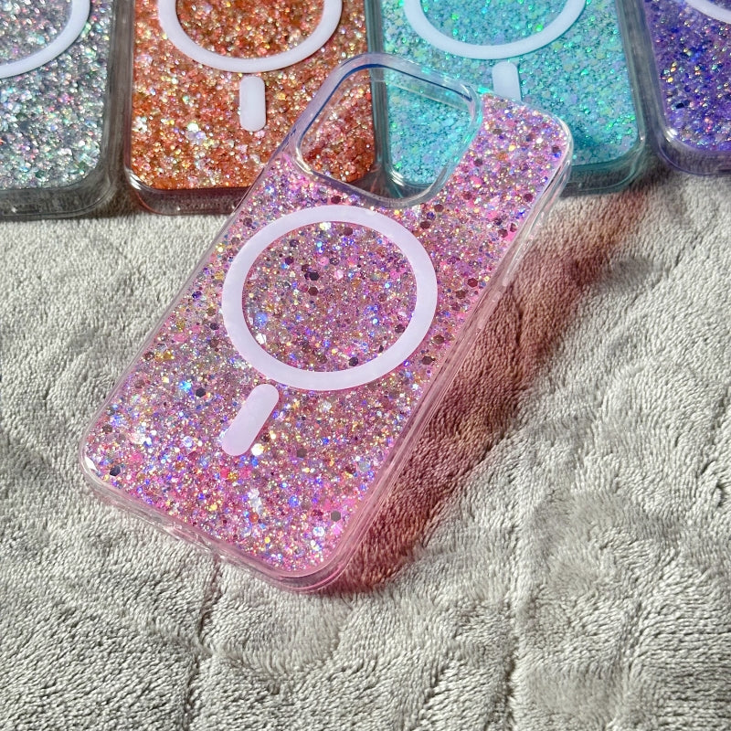 Blue Shiny Magnetic iPhone Case