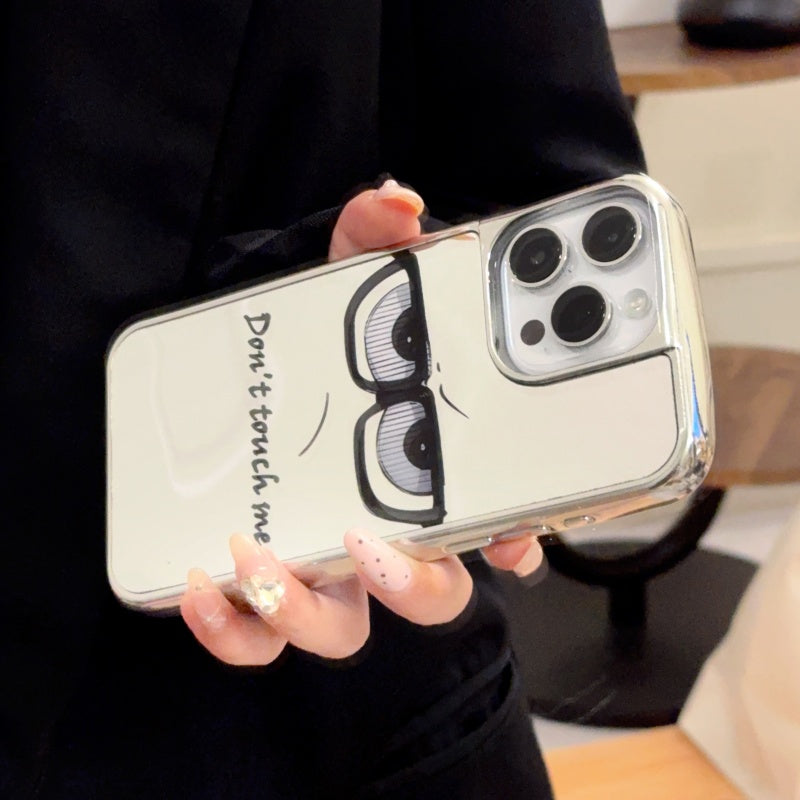 ‘Don't Touch Me’ Mirror iPhone Case
