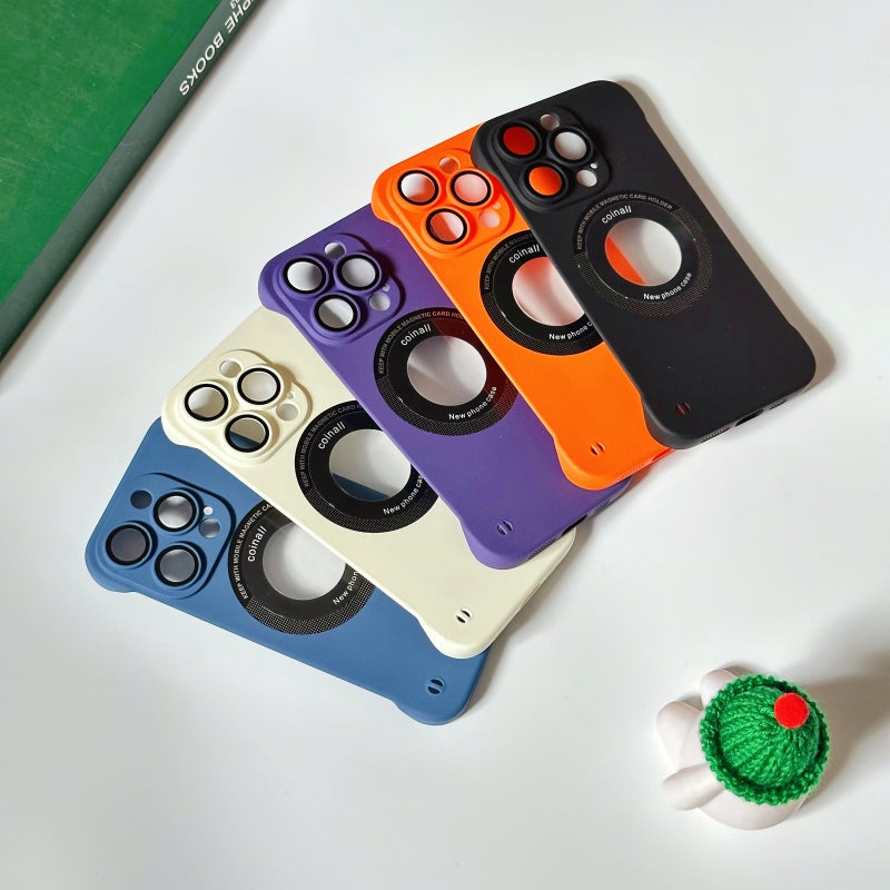 Blue Semi-edge Magnetic iPhone Case