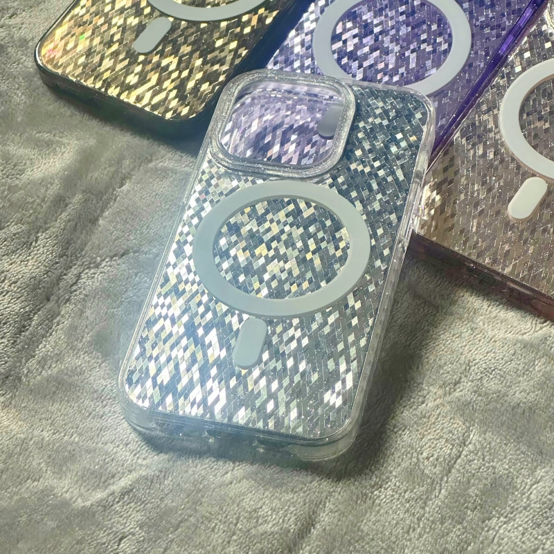 Silver Reflective Magnetic iPhone Case