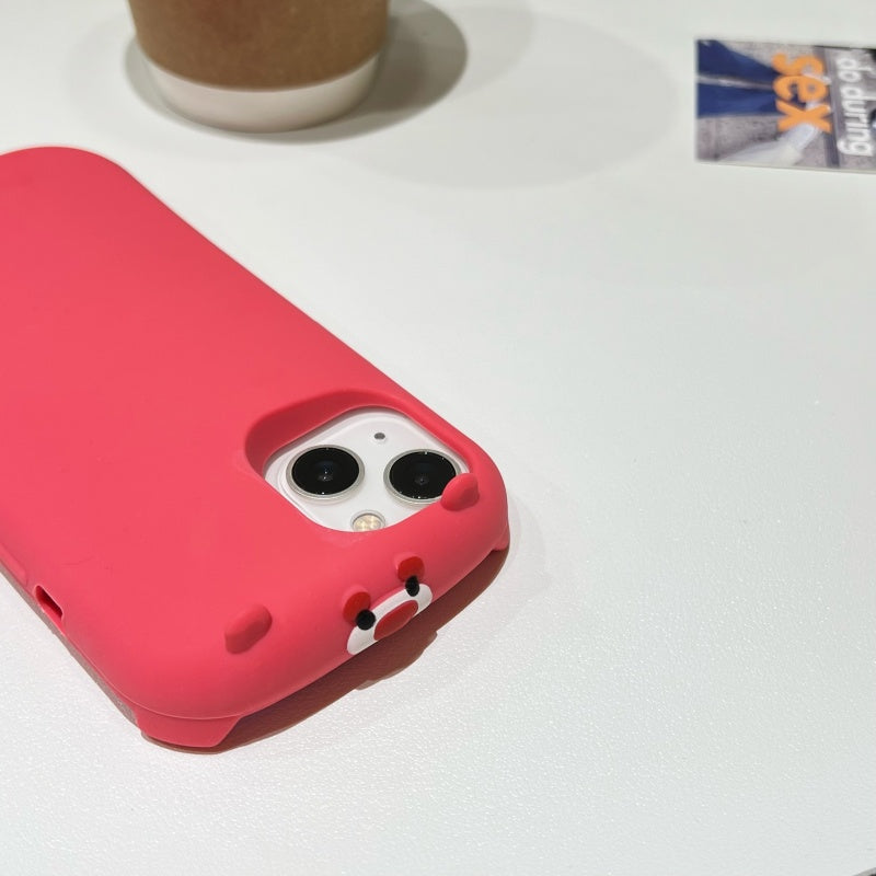Pancake Lazy Strawberry Bear iPhone Case