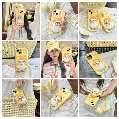 Cute Eyed Duck Yellow iPhone Case