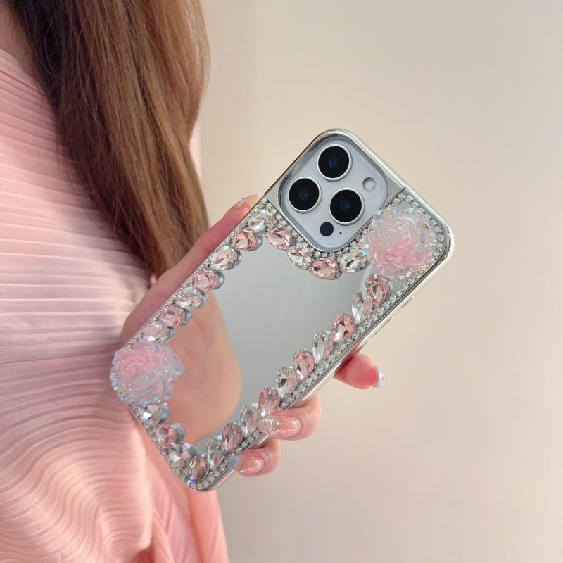 Ombre Rose Mirror iPhone Case