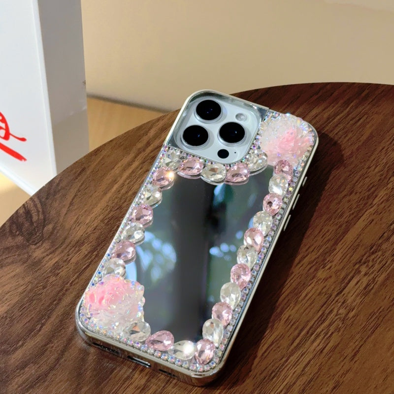 Ombre Rose Mirror iPhone Case