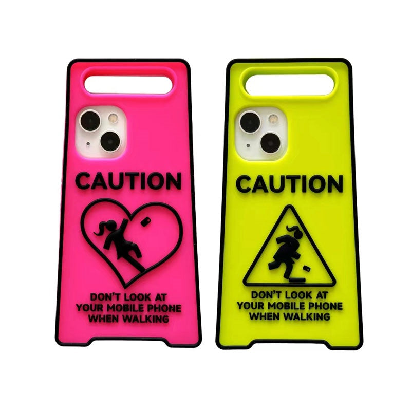 Glow-in-the-Dark Sign iPhone Case with Handle