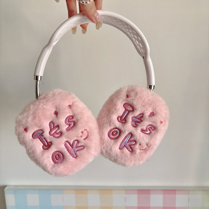 ‘It's OK’  Fuzzy Pink AirPods Max Case