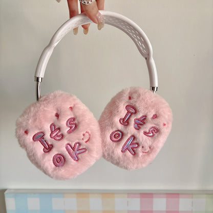 ‘It's OK’  Fuzzy Pink AirPods Max Case