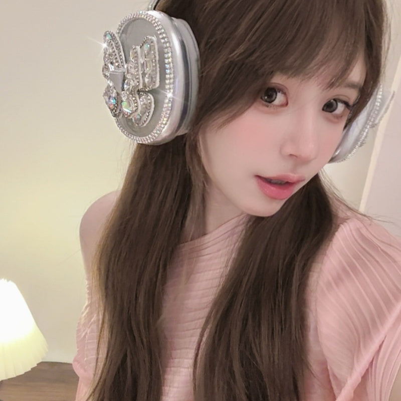 Sparkling Crystal-Encrusted Butterfly AirPods Max Case