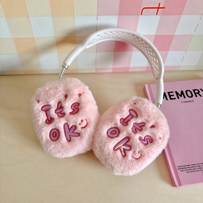 ‘It's OK’  Fuzzy Pink AirPods Max Case