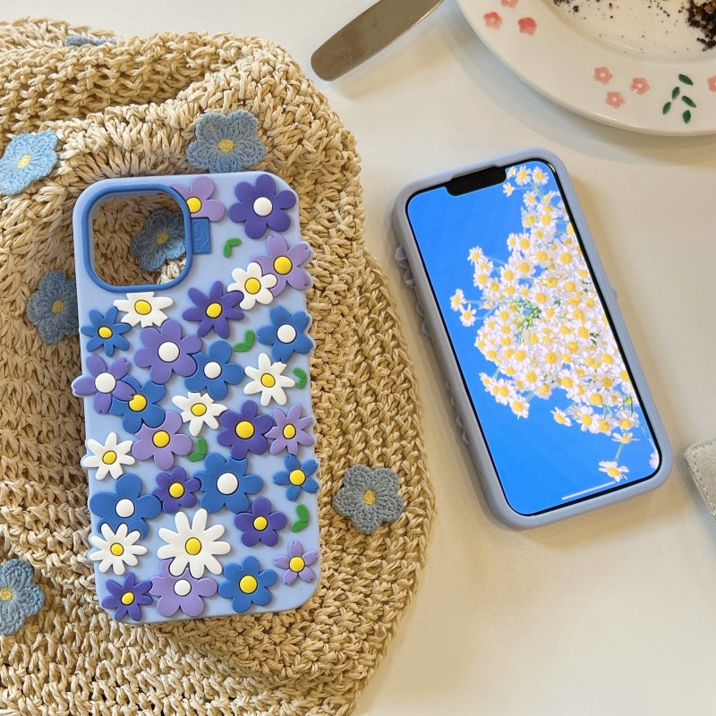 Blue Floral iPhone Case