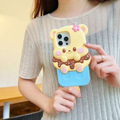 Cute Ice Cream Bear iPhone Case