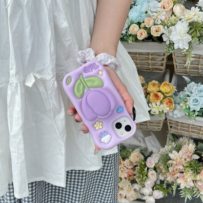 Purple Tulip iPhone Case with Stand