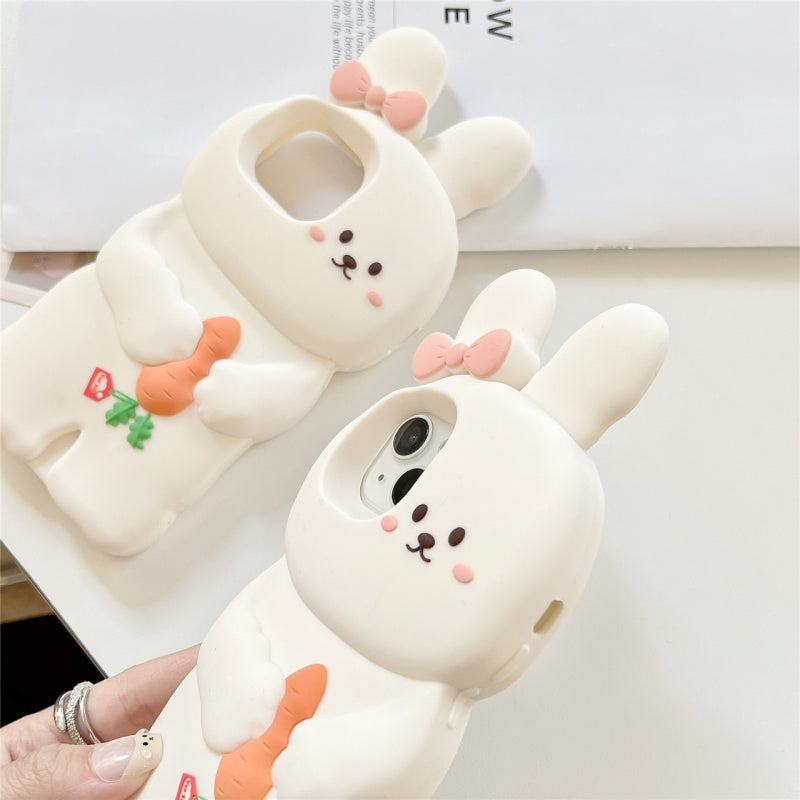 Cute Bunny & Carrot iPhone Case