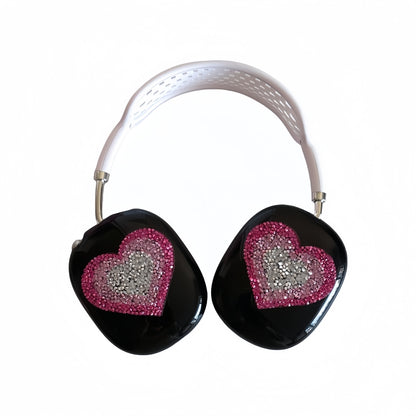 Sparkling Heart White AirPods Max Case
