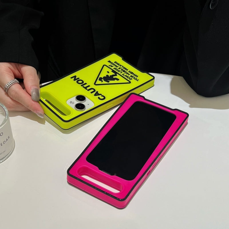 Glow-in-the-Dark Sign iPhone Case with Handle