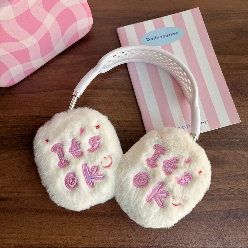 ‘It's OK’  Fuzzy Pink AirPods Max Case