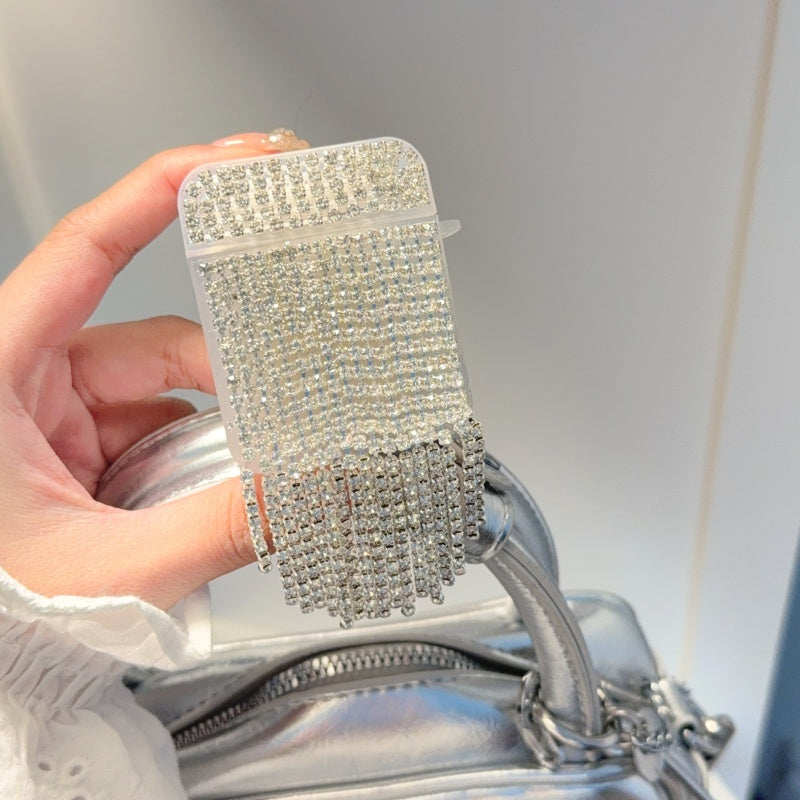 Rhinestone Chain Tassel AirPods Case
