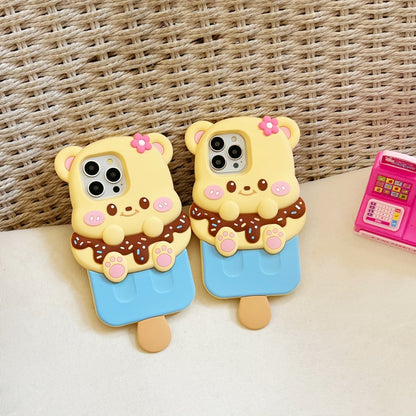 Cute Ice Cream Bear iPhone Case