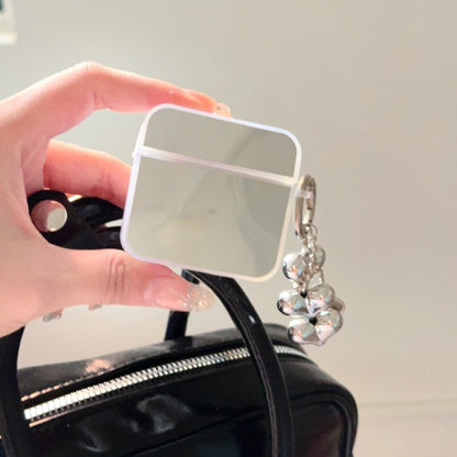Mirror AirPods Case with Heart Charm Strap