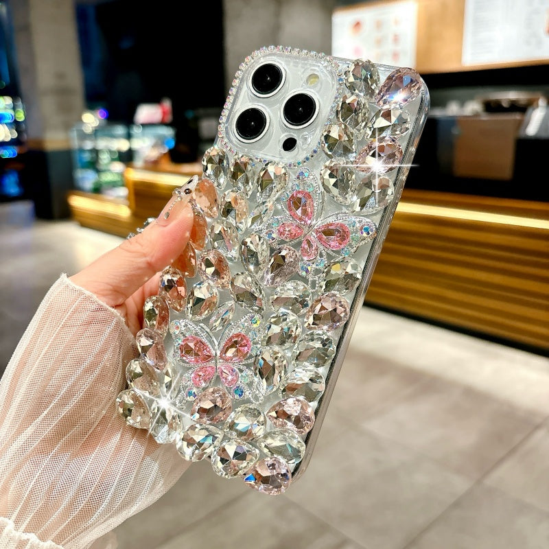 Sparkling Rhinestones Butterfly iPhone Case