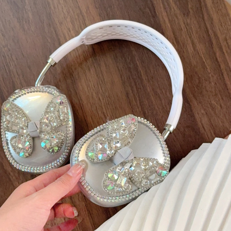 Sparkling Crystal-Encrusted Butterfly AirPods Max Case