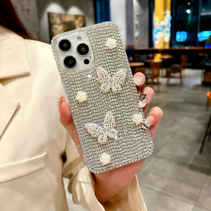 Sparkling Rhinestones Butterfly iPhone Case