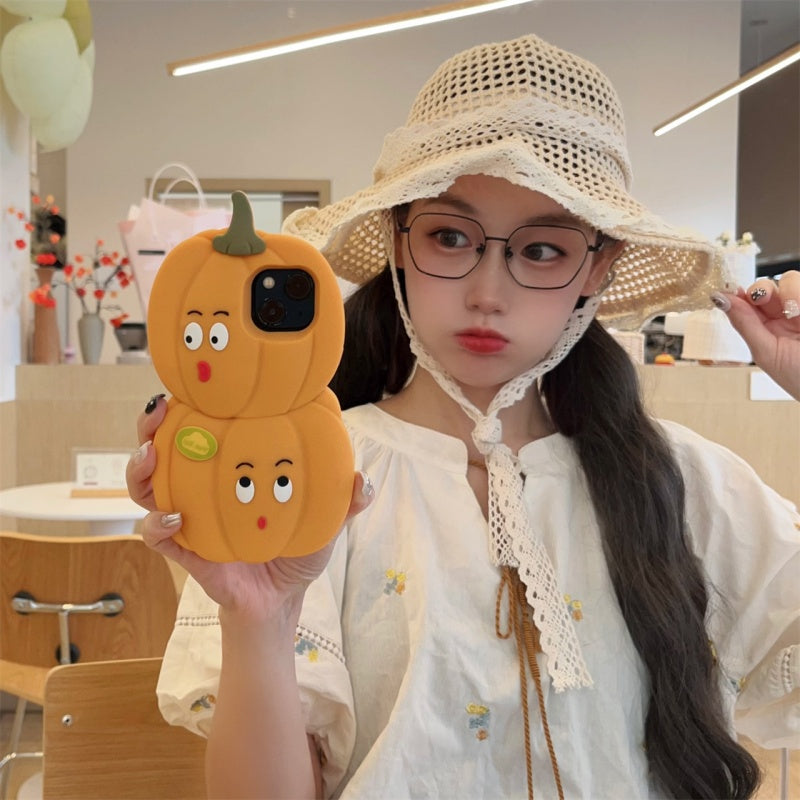Cute 3D Pumpkin iPhone Case
