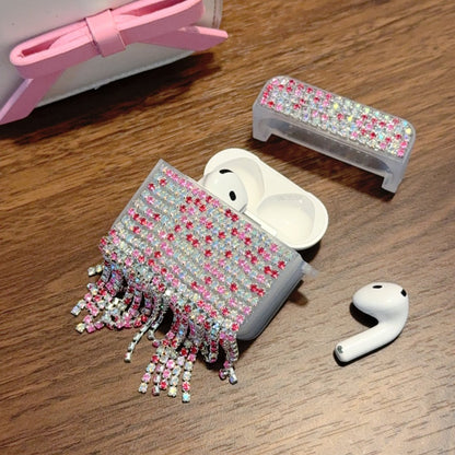 Rhinestone Chain Tassel AirPods Case
