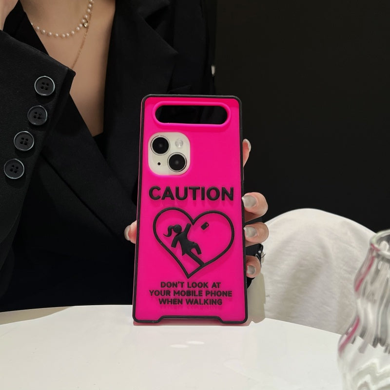 Glow-in-the-Dark Sign iPhone Case with Handle