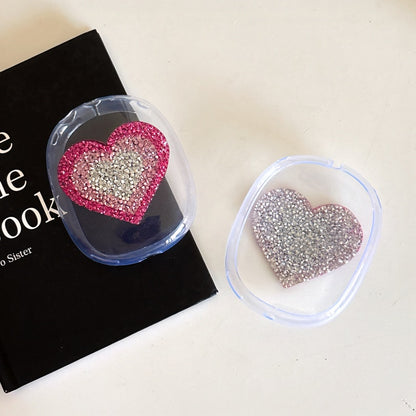 Sparkling Heart Transparent AirPods Max Case