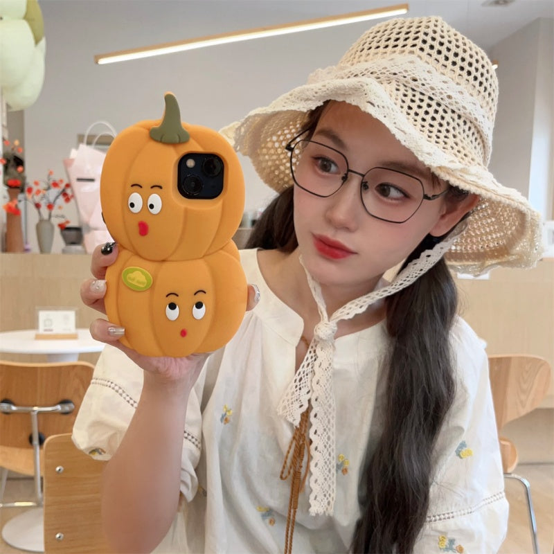 Cute 3D Pumpkin iPhone Case