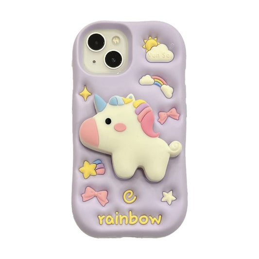 Unicorn Pegasus Stand Lavender iPhone Case