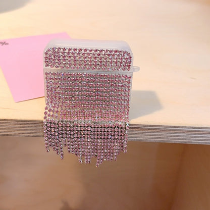 Rhinestone Chain Tassel AirPods Case