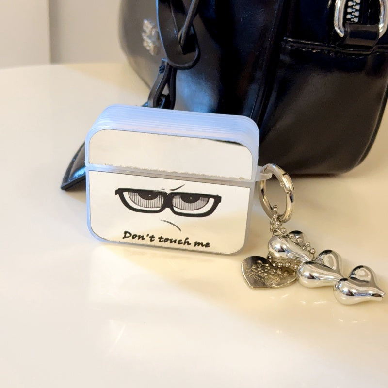 ‘Don't Touch Me’ Mirror AirPods Case With Wrist Strap