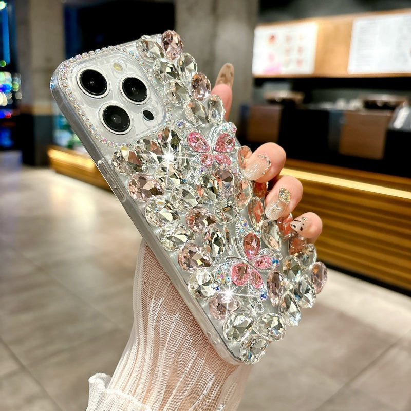Sparkling Rhinestones Butterfly iPhone Case