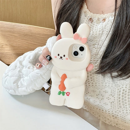 Cute Bunny & Carrot iPhone Case