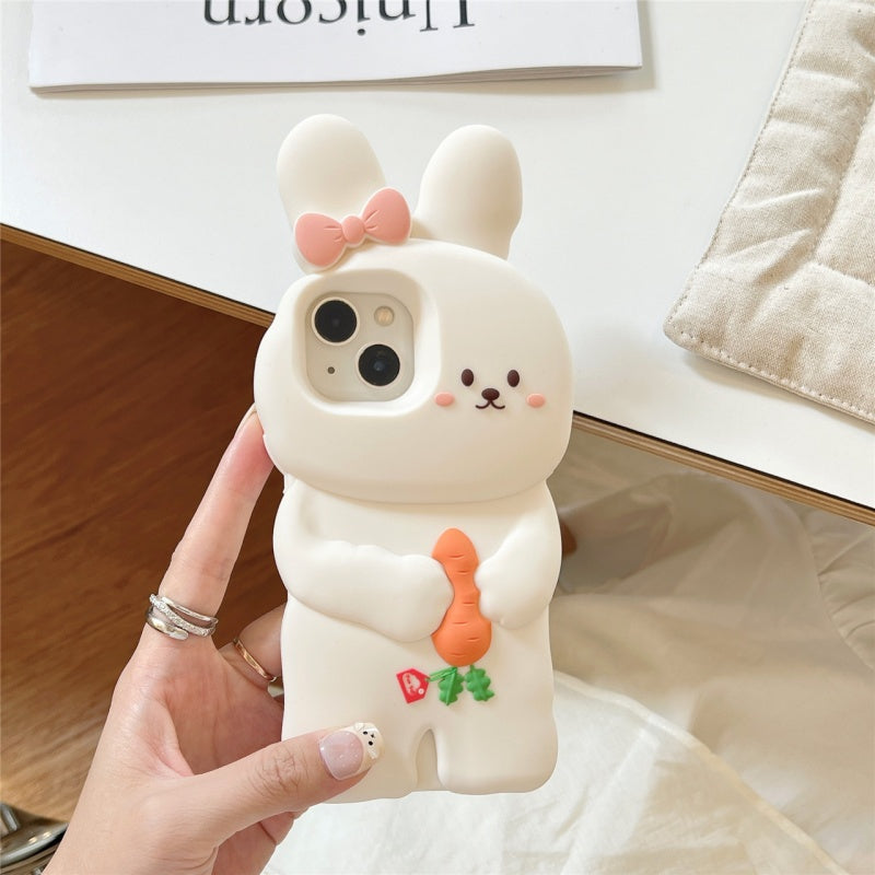 Cute Bunny & Carrot iPhone Case