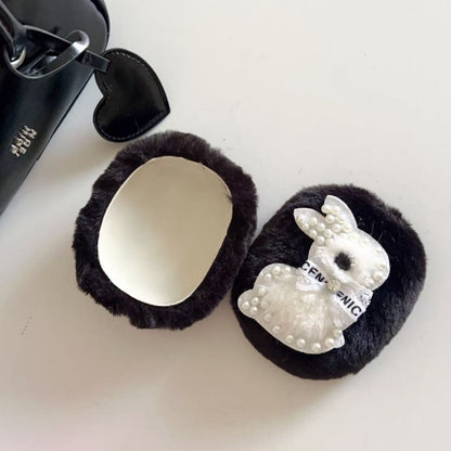 Pearl Bunny Plush Gray AirPods Max Case