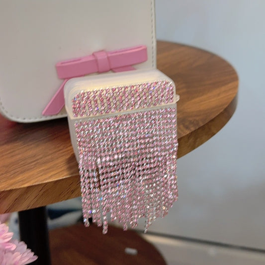 Rhinestone Chain Tassel AirPods Case