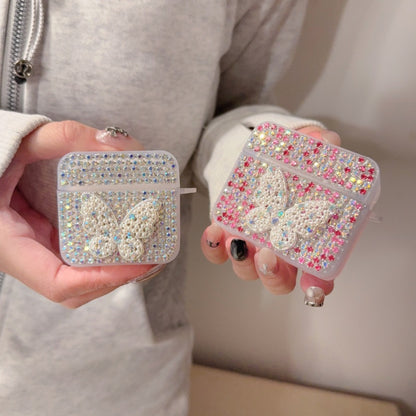 Rhinestone Pearl Butterflyl AirPods Case