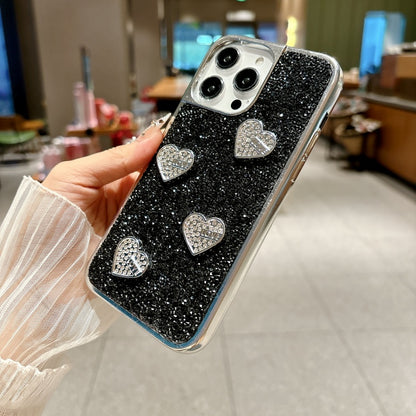 Silver Shiny Metallic Love iPhone Case
