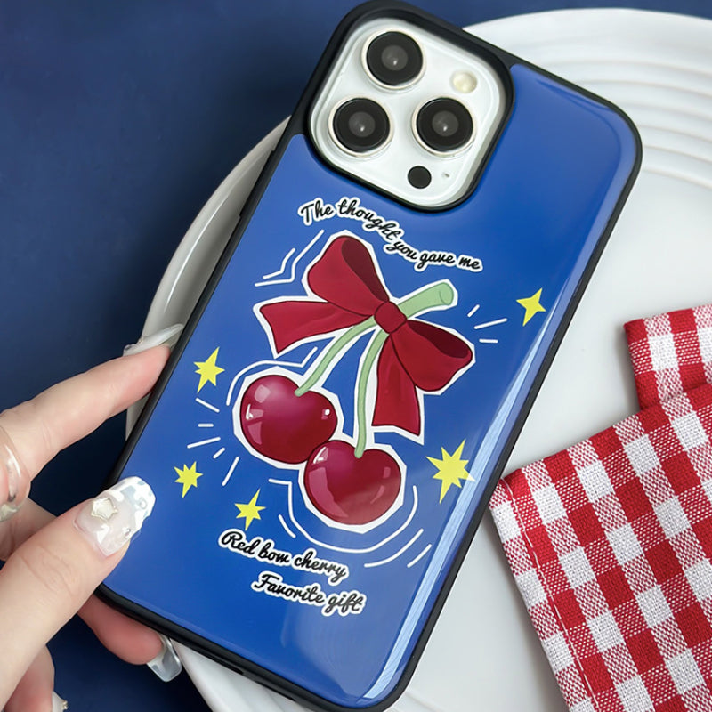 Bow Cherry iPhone Case