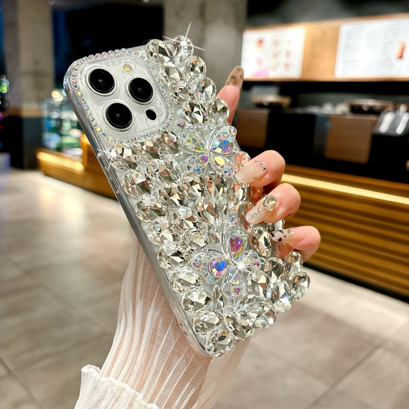 Sparkling Rhinestones Butterfly iPhone Case
