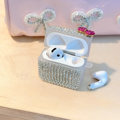 Teardrop Rhinestone Bow AirPods Case