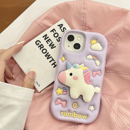Unicorn Pegasus Stand Lavender iPhone Case
