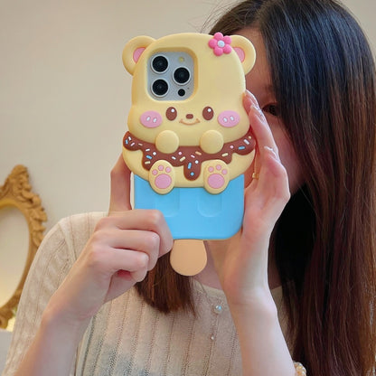 Cute Ice Cream Bear iPhone Case