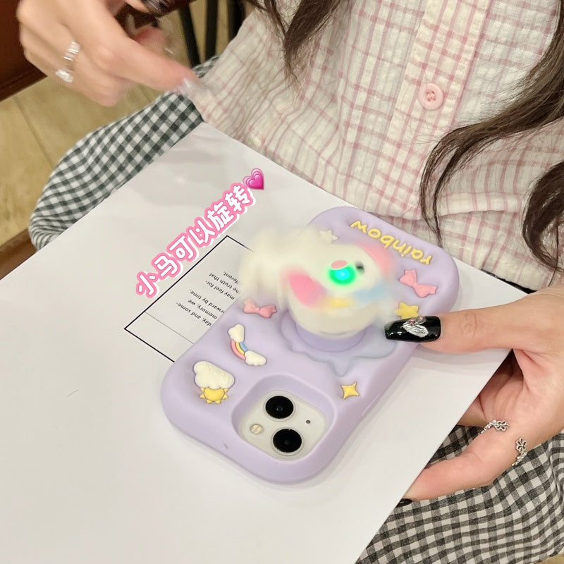 Unicorn Pegasus Stand Lavender iPhone Case